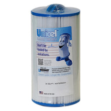 Load image into Gallery viewer, Unicel 35 Square Foot Filter. For Select Nordic Spas. White filter with blue end caps.