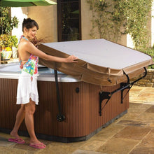Load image into Gallery viewer, Woman using a ProLift 3 Hot Tub Cover lifter