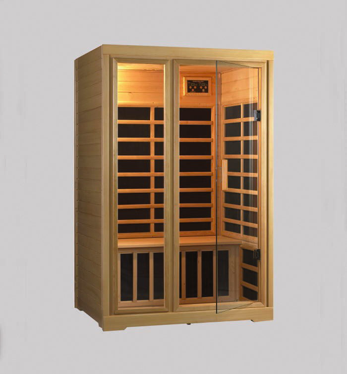 Enhanced G920 ECONOMY 2-Person Hemlock Infrared Sauna, 15A – The