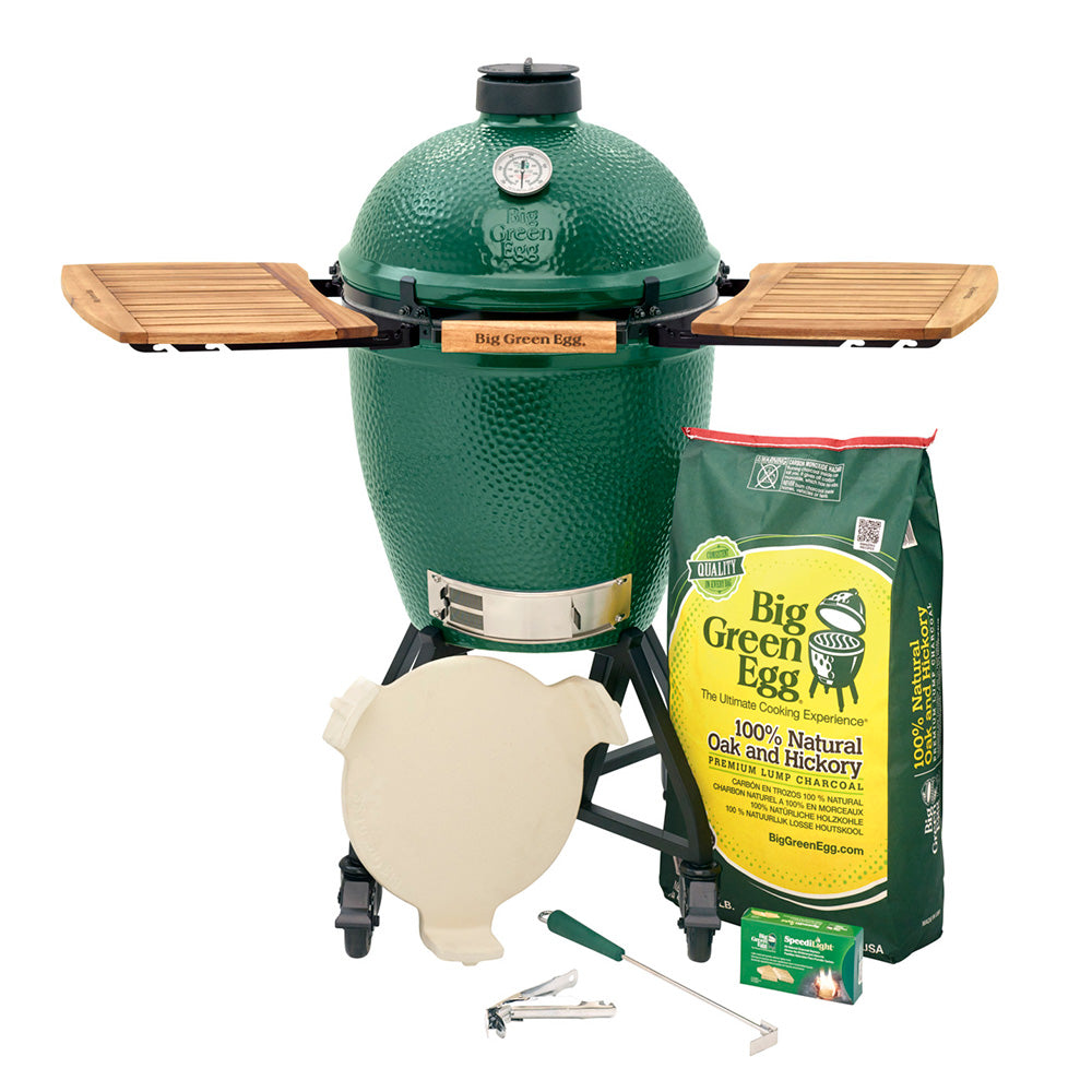 Large Big Green Egg Package 1 Ceramic Kamado Cooker Bundle